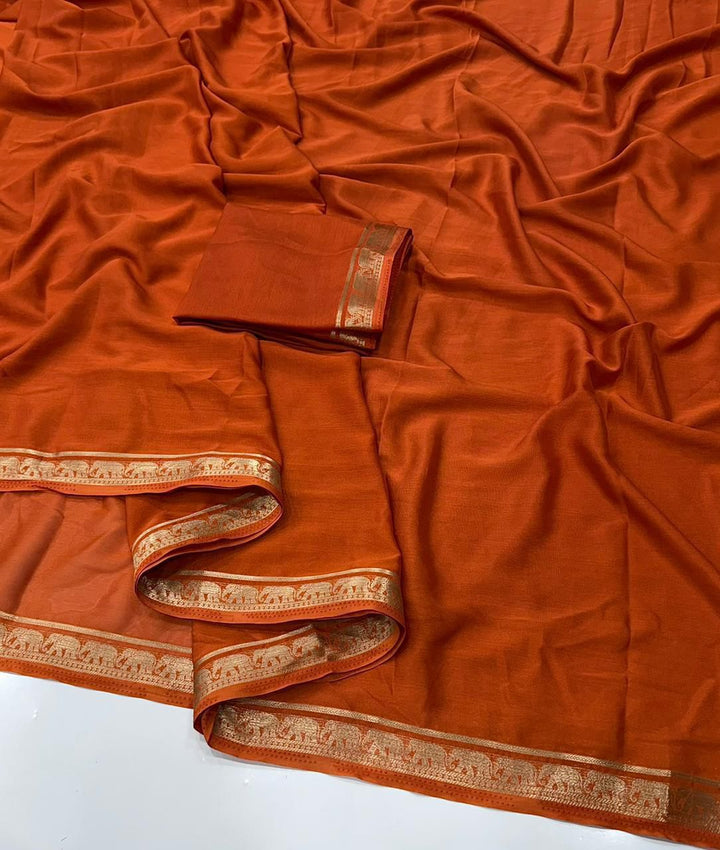Kunjara in Style Crepe Silk Saree