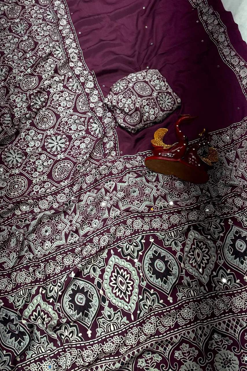 Styled in Tradition Crepe Silk Saree