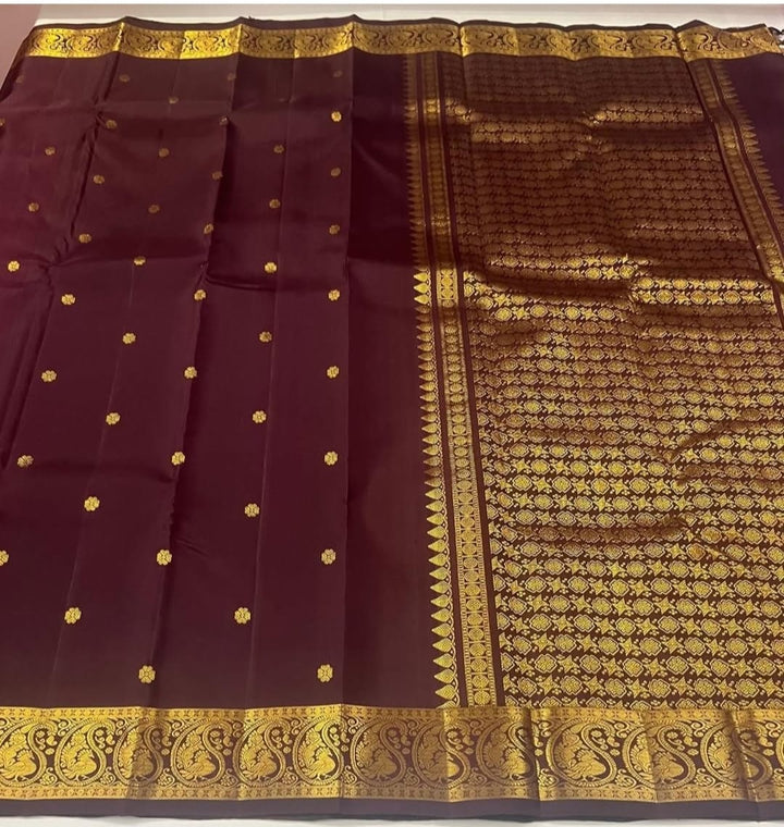 Aged Like Wine Designer Katan Silk Saree