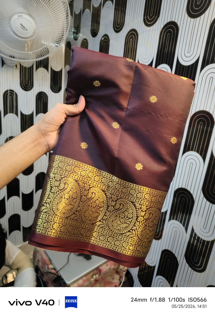 Aged Like Wine Designer Katan Silk Saree