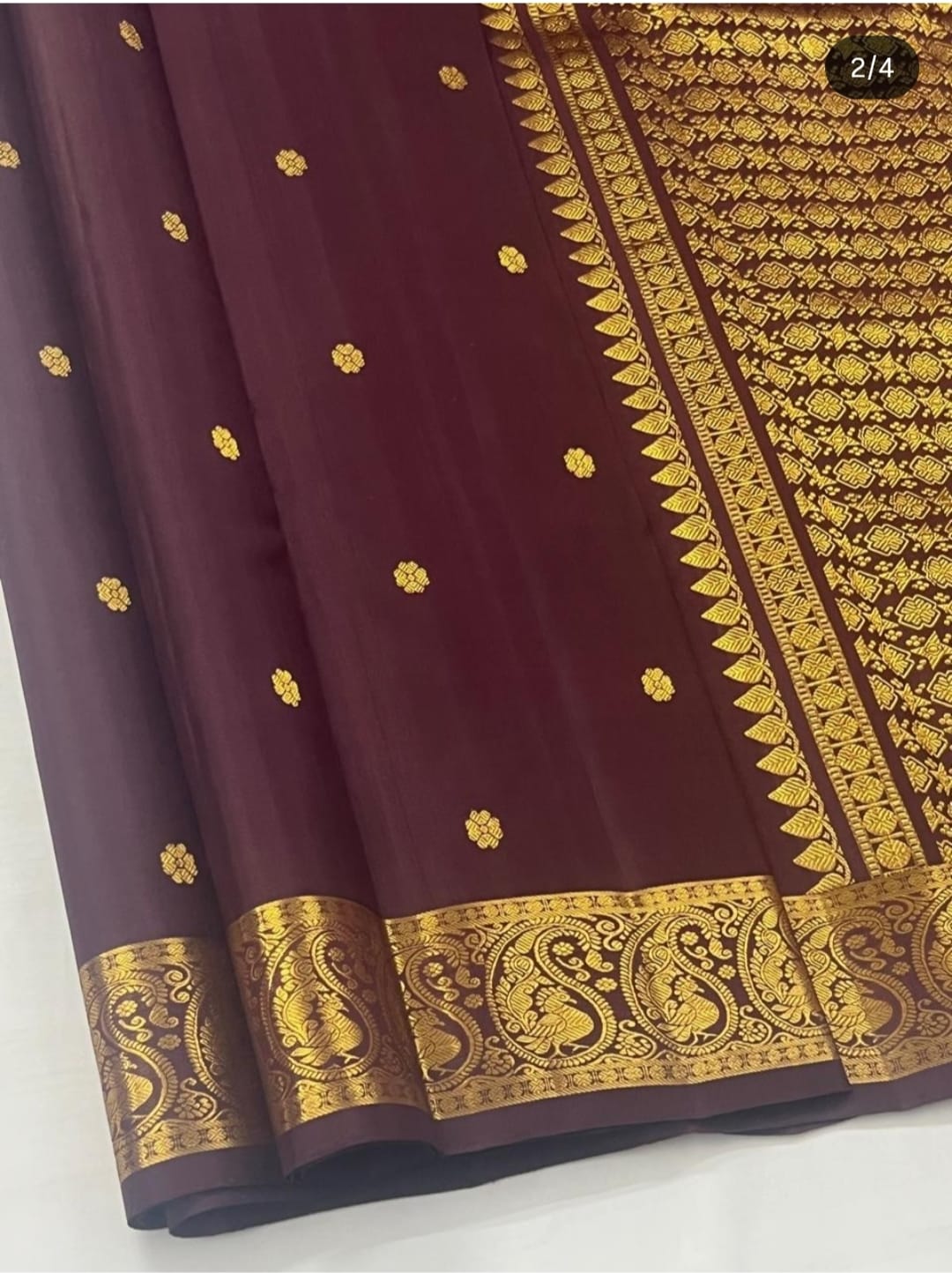 Aged Like Wine Designer Katan Silk Saree