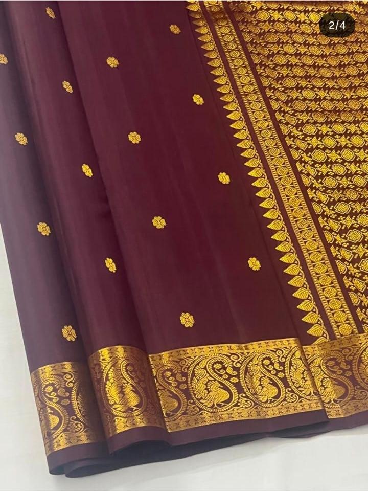 Aged Like Wine Designer Katan Silk Saree