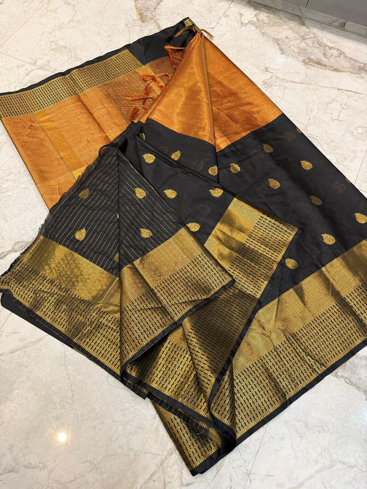Silken Majesty Designer Katan Silk Saree