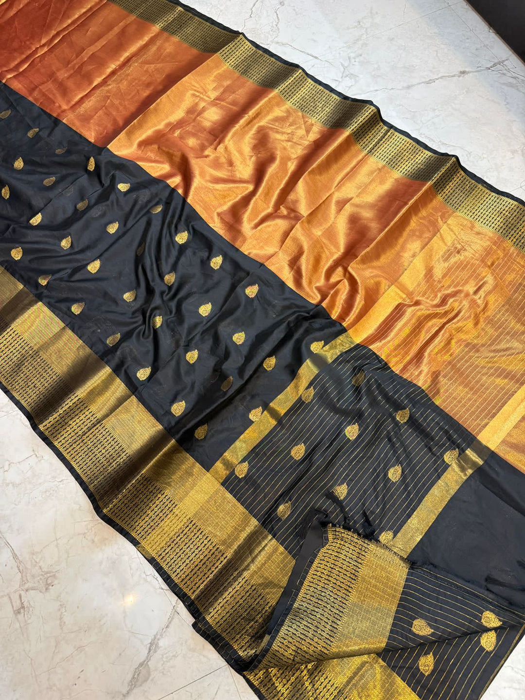 Silken Majesty Designer Katan Silk Saree