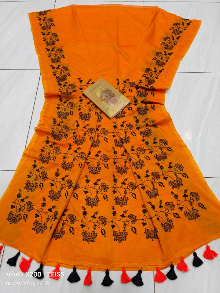 Bangarup (বঙ্গরূপ)– The Beauty of Bengal Embroidered Saree