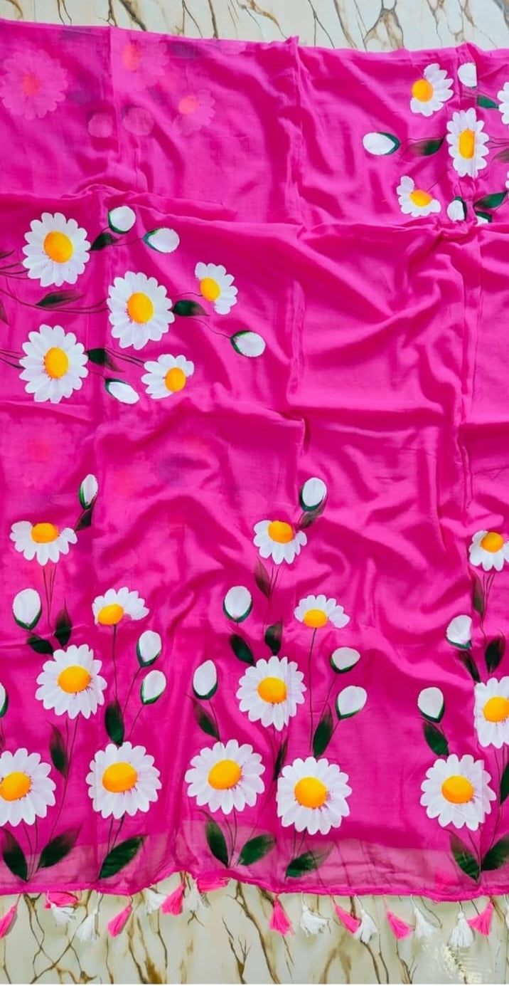 The perfect fresher's party  Mul Cotton Saree