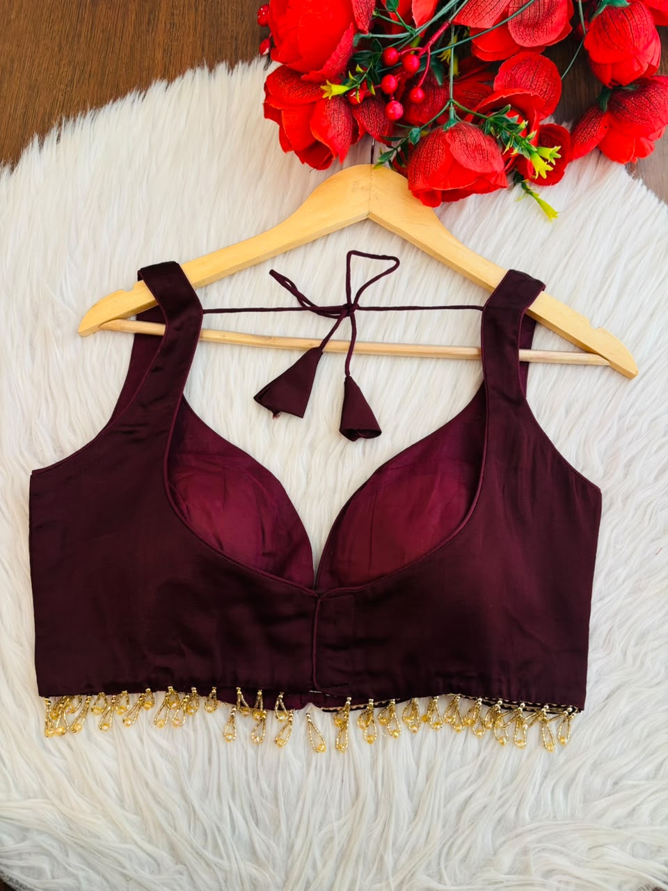 Well Wisher Fancy Designer Solid Color Blouse