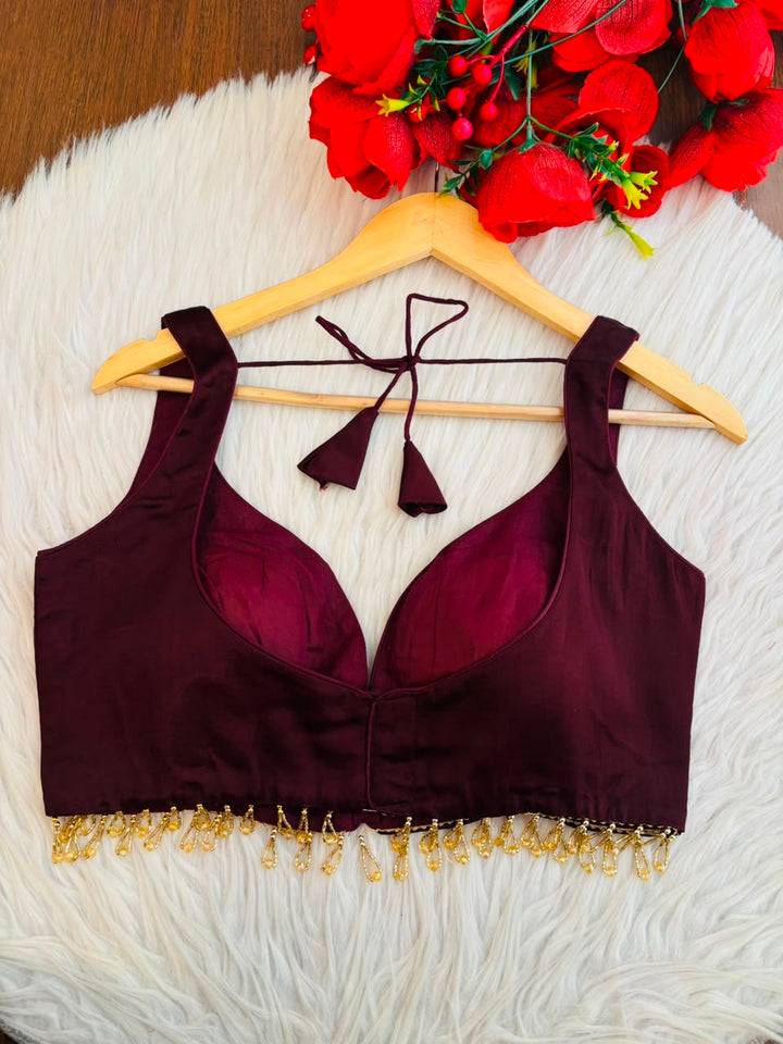 Well Wisher Fancy Designer Solid Color Blouse