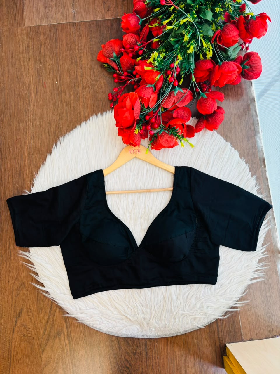 Smile Of Grace Fancy Designer Solid Color Blouse