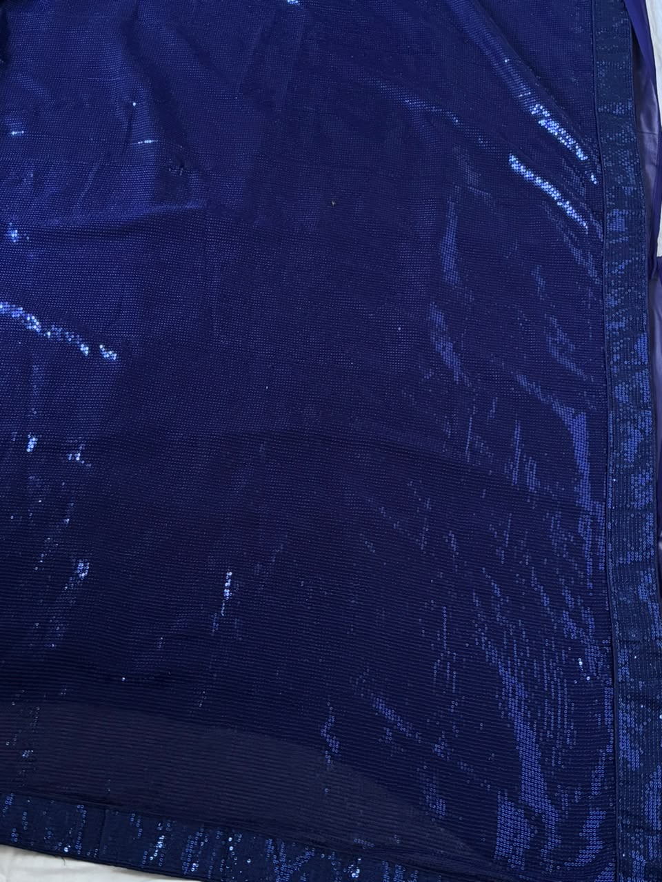 Blue Stardust Georgette Silk Saree