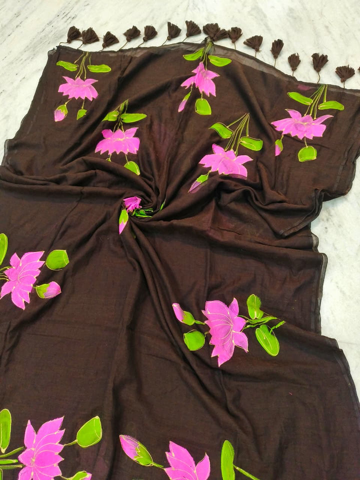 Podmosmita Mul Cotton Saree