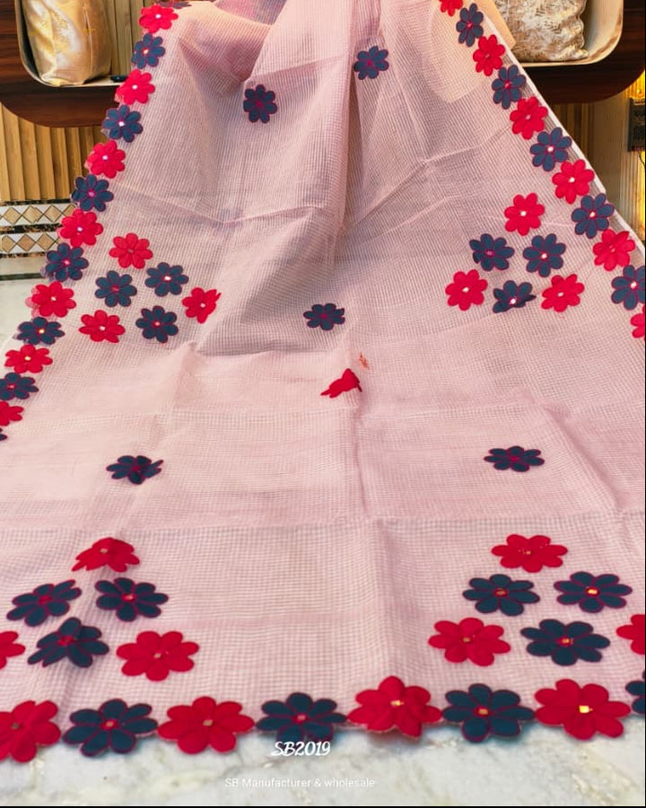 Surobhilata Reshom Kota Applique Saree