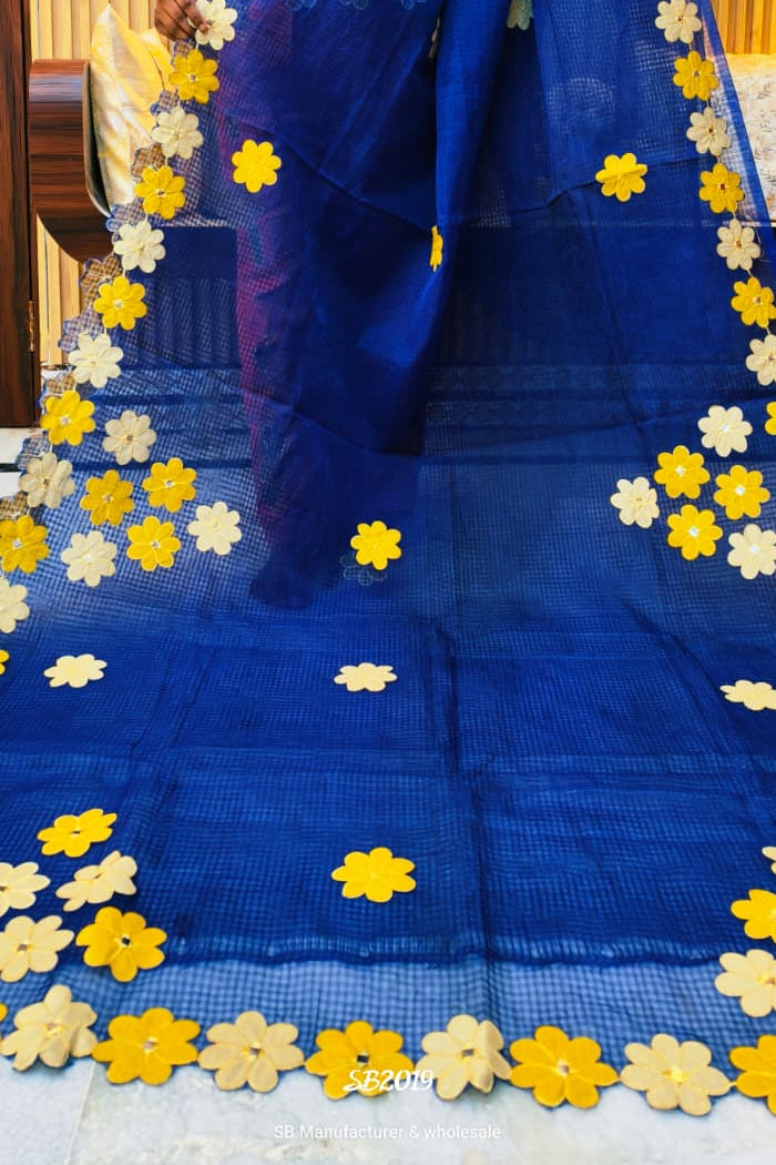 Surobhilata Reshom Kota Applique Saree