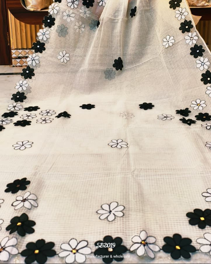 Surobhilata Reshom Kota Applique Saree