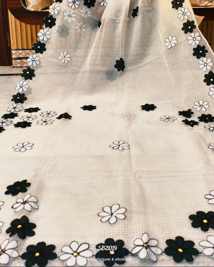 Surobhilata Reshom Kota Applique Saree