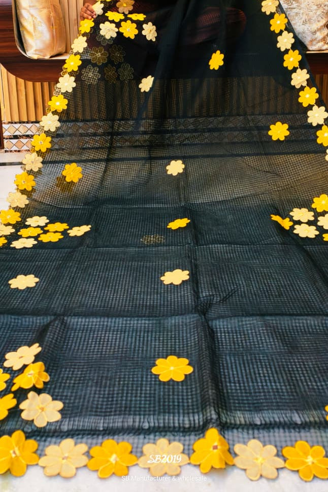 Surobhilata Reshom Kota Applique Saree