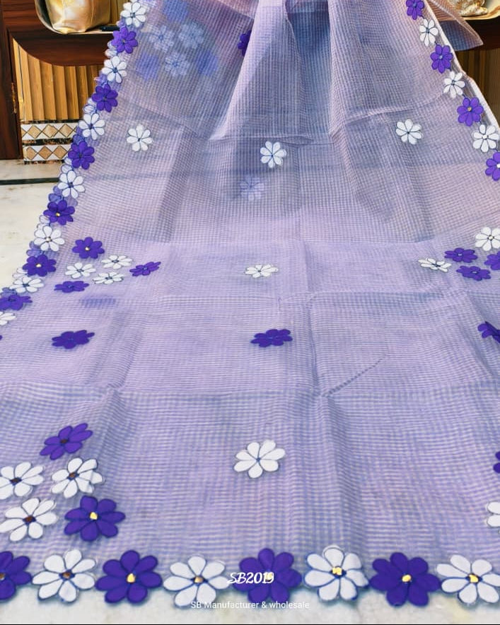 Surobhilata Reshom Kota Applique Saree