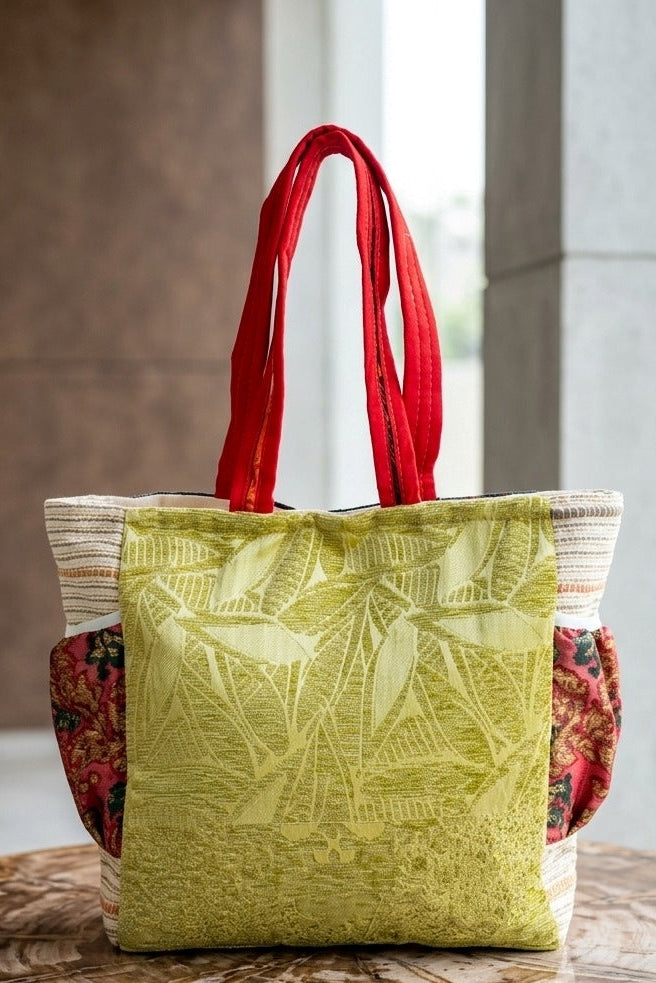Carry Them Beautifully - Patchwork Oversized Tote Bag