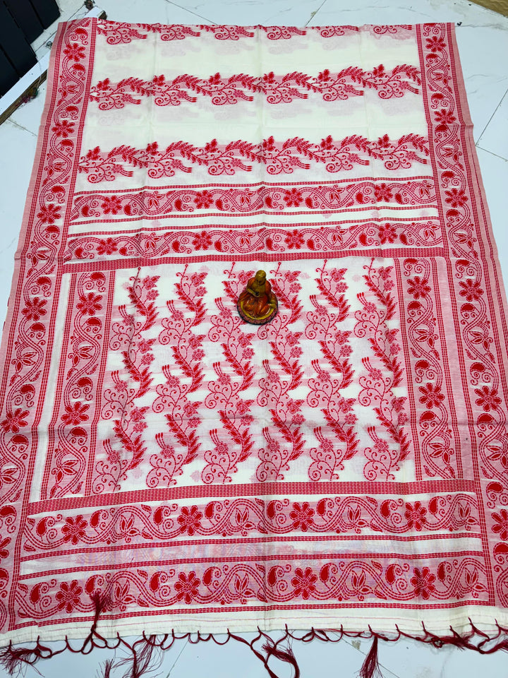 Raktarekha Semi Tussar Embroidered Saree