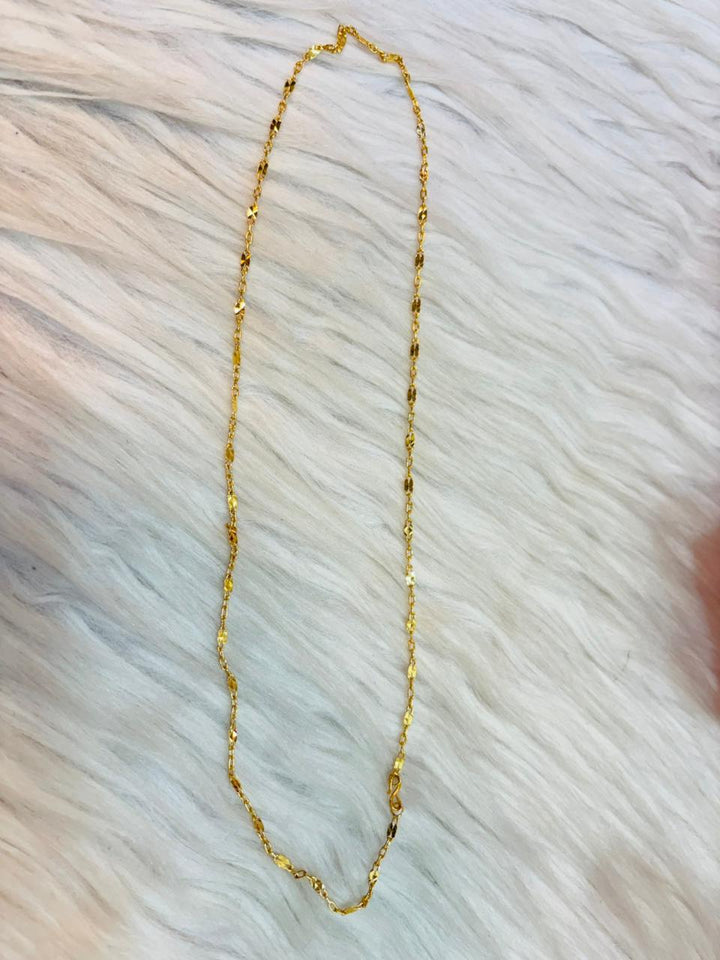 Golden Shimmer -Gold Plated Chain