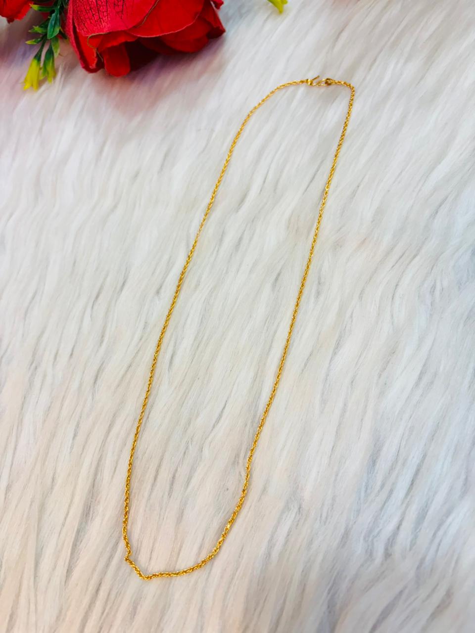 Twist Tale  -Gold Plated Chain