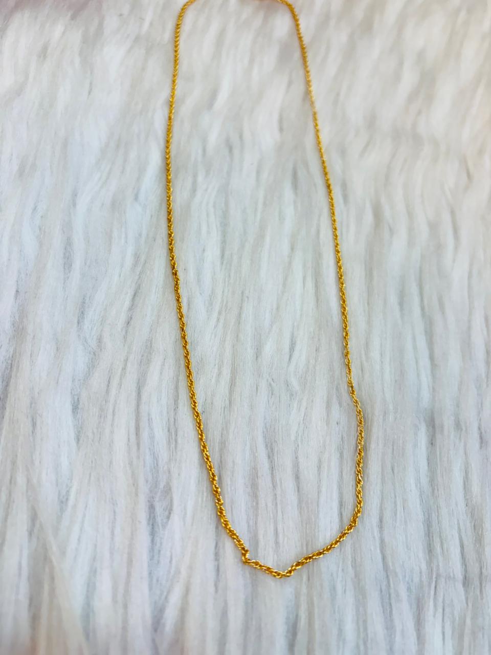 Twist Tale  -Gold Plated Chain