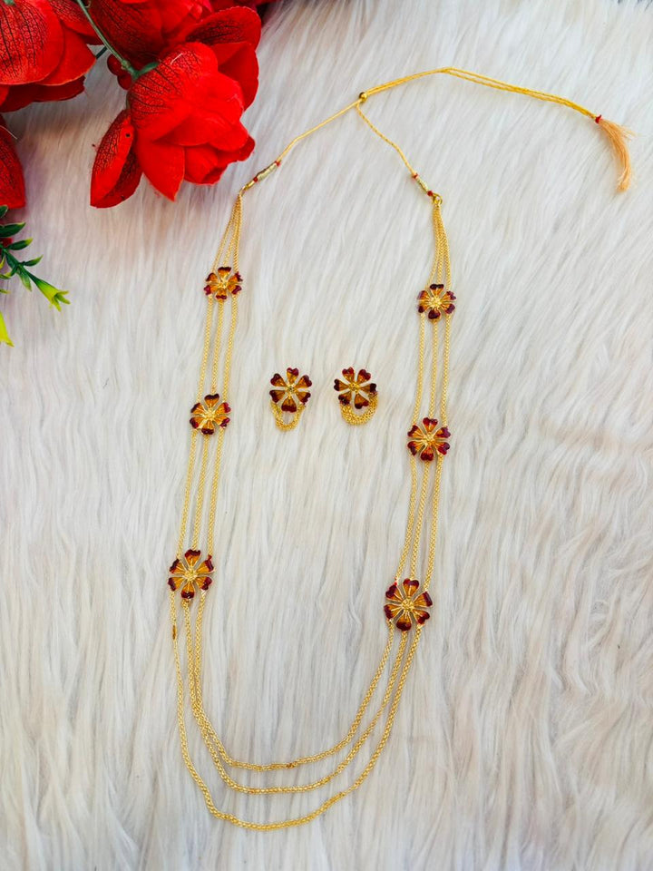 The Golden Sunflowers  -Necklace & Earring Set