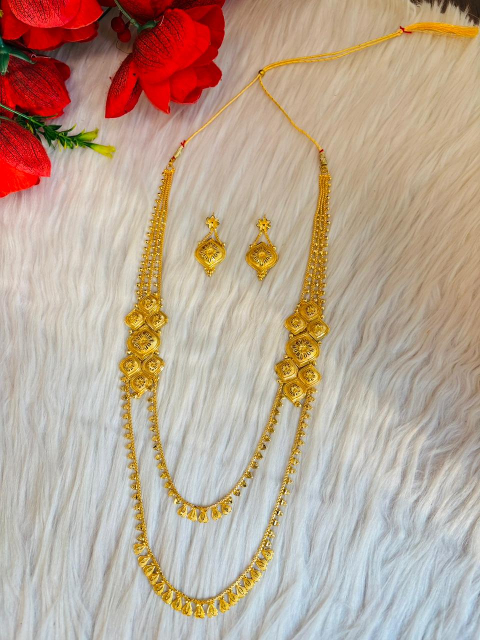 Sunkissed By Memories,-Necklace & Earring Set