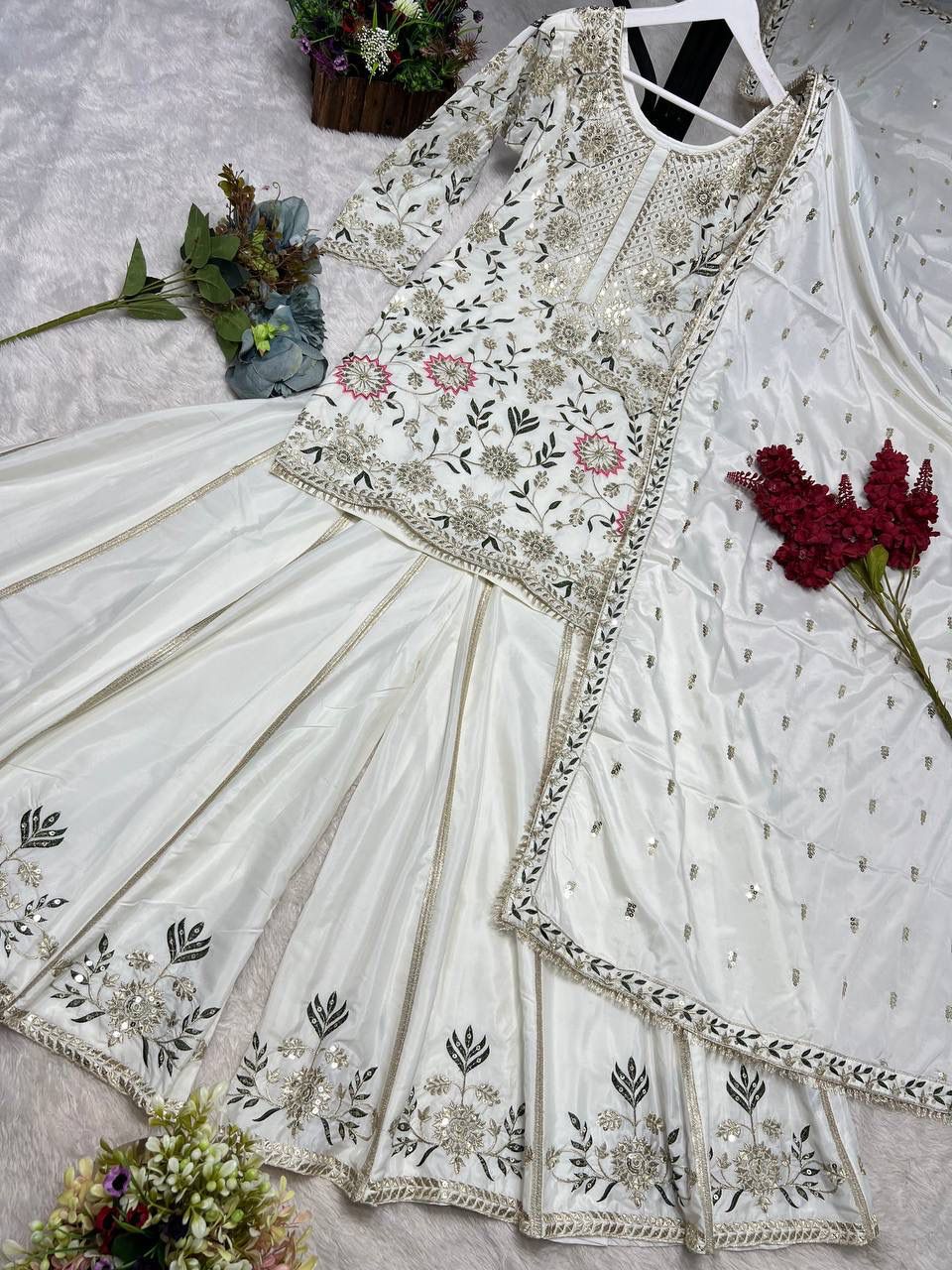 Endless Spring Designer Sharara Set