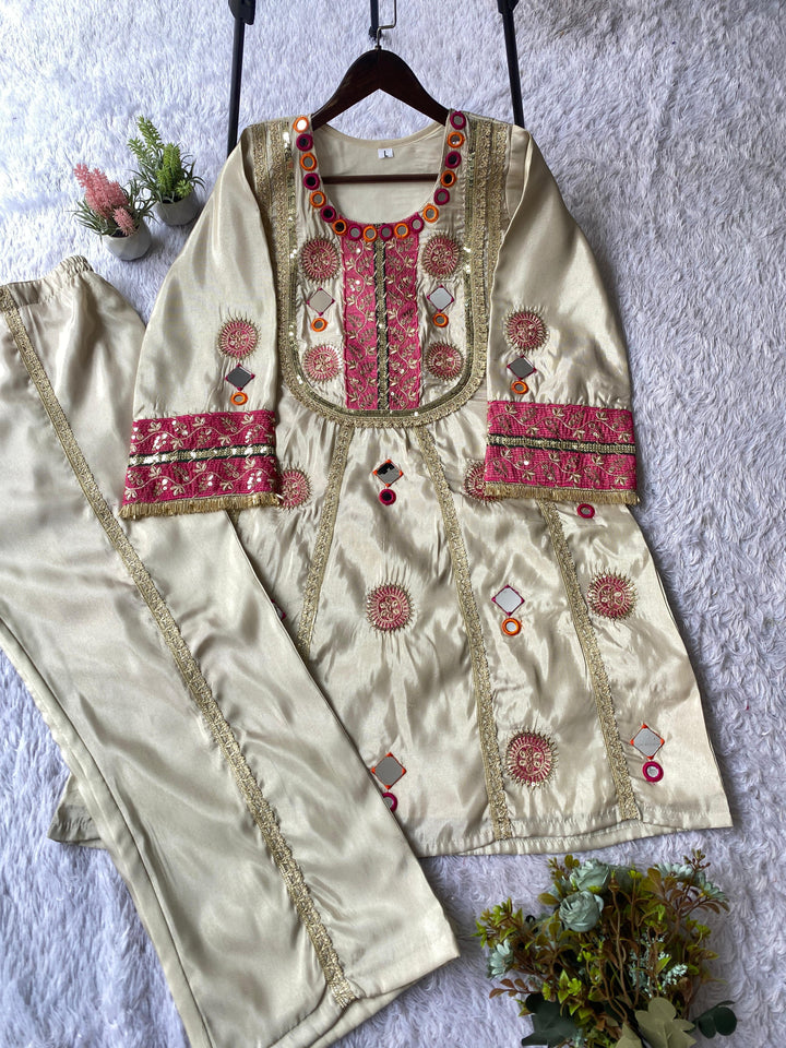 Winter Bloom Designer Sharara Set