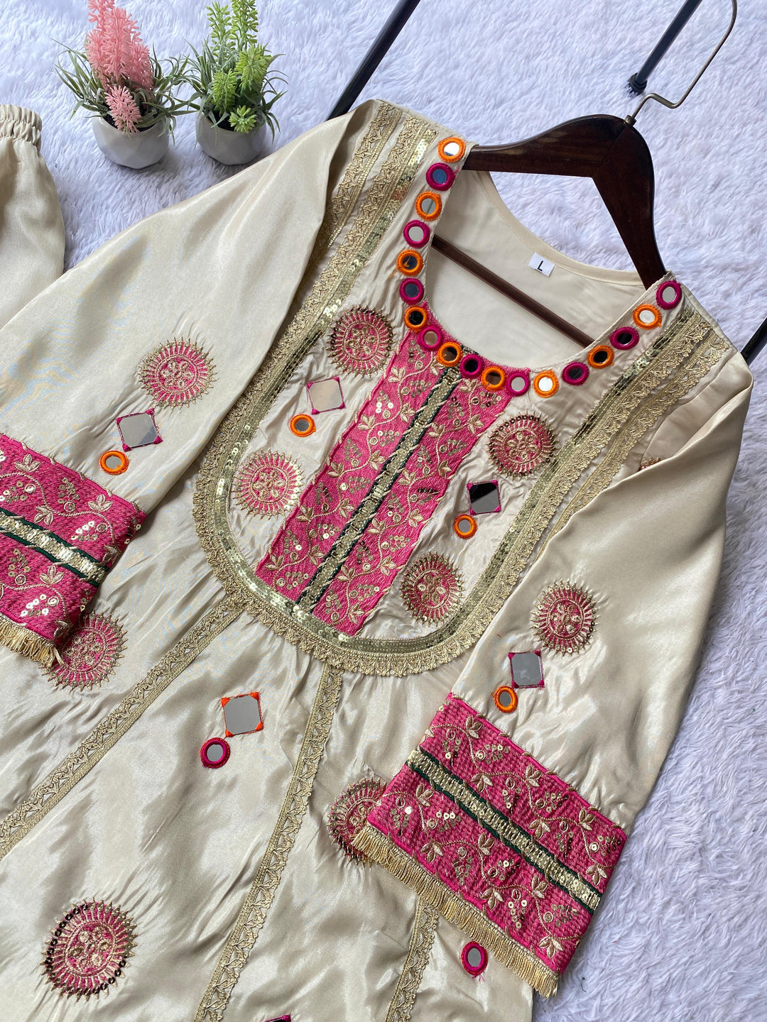 Winter Bloom Designer Sharara Set