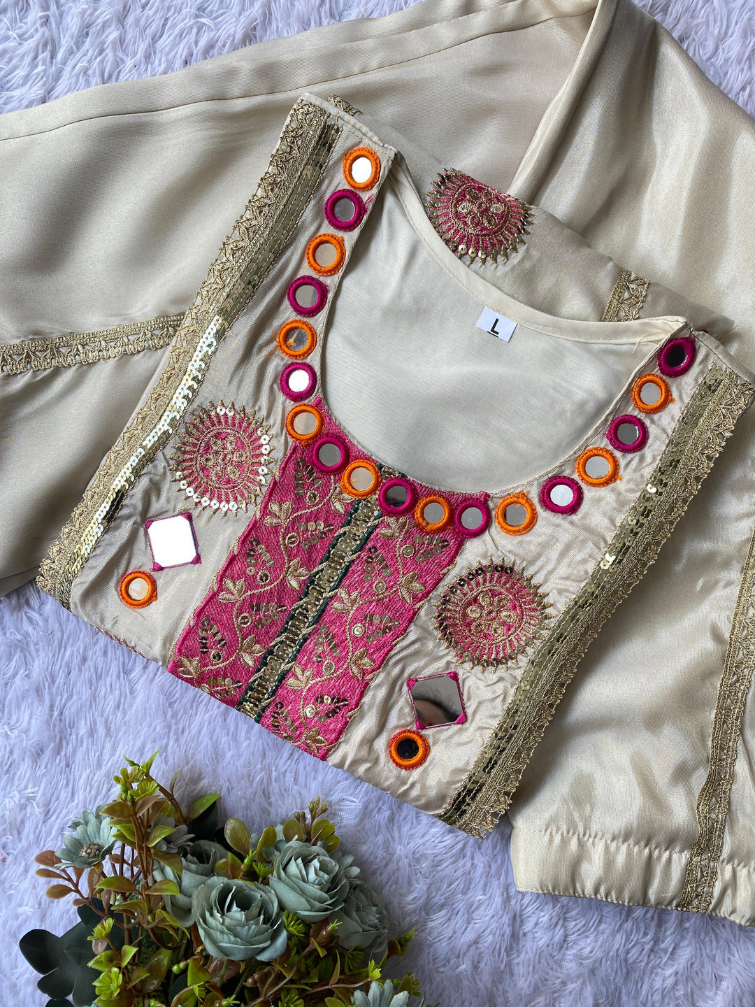 Winter Bloom Designer Sharara Set