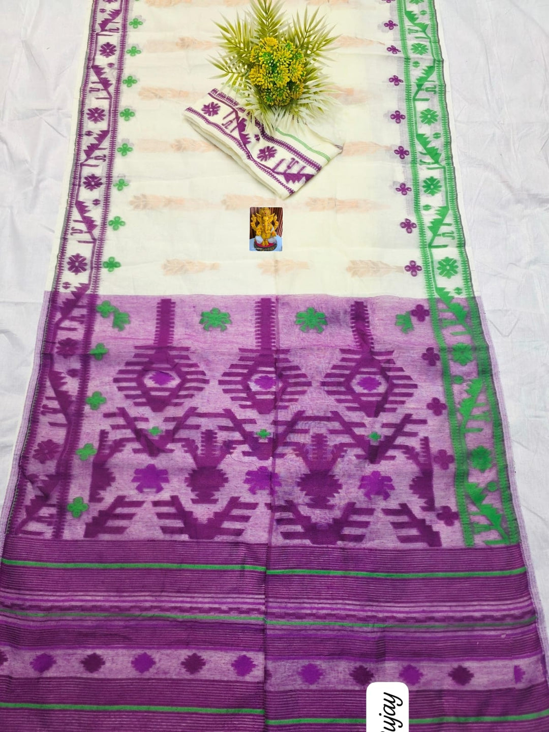 Oitijjho Sutra Ganga Jamuna Dhakai Jamdani Saree