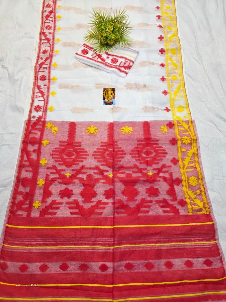 Oitijjho Sutra Ganga Jamuna Dhakai Jamdani Saree
