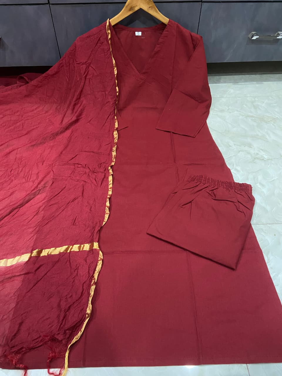 Warm Embrace Cotton Kurti Set