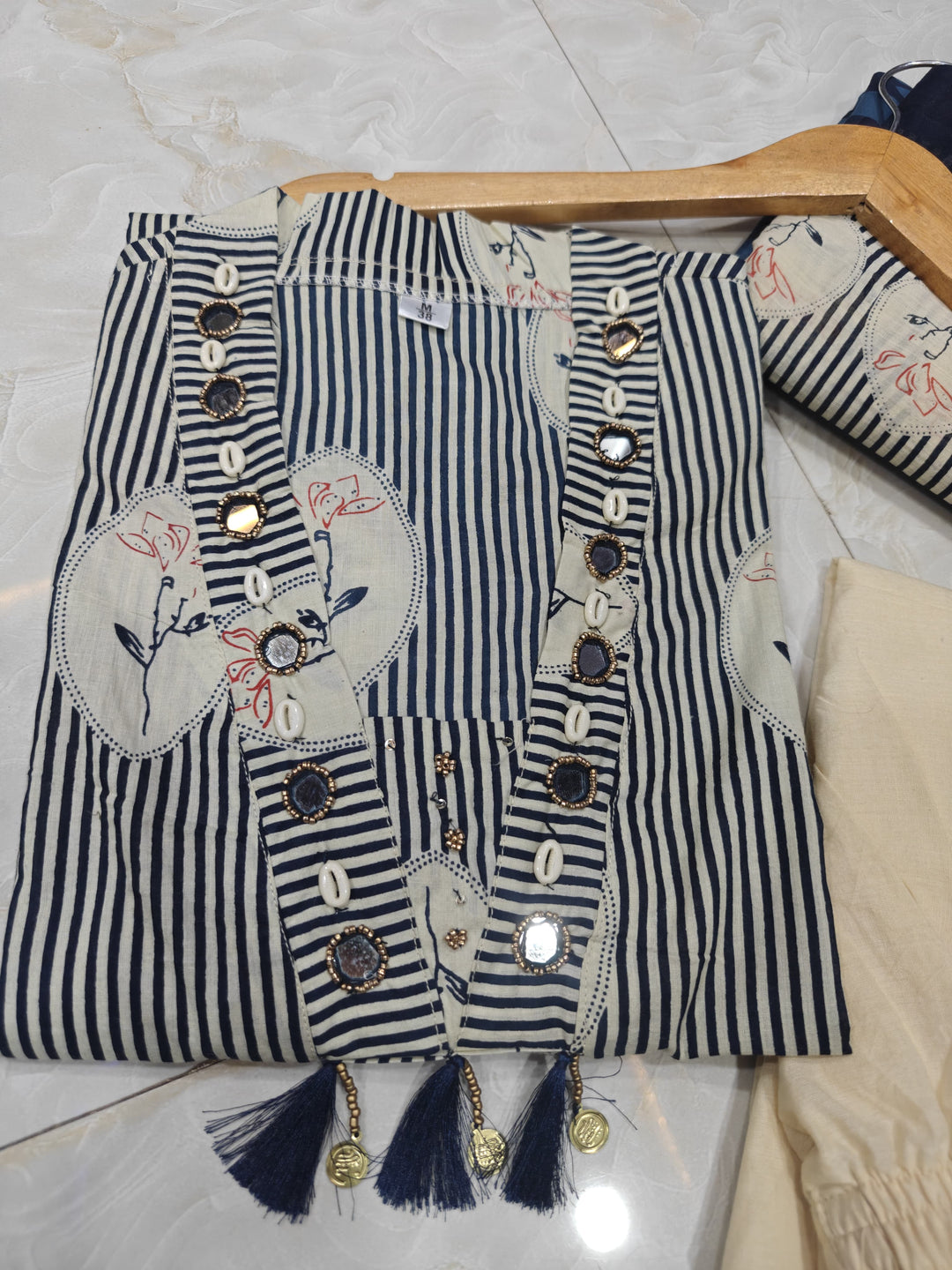 Mermaid Mood Cotton Kurti Set
