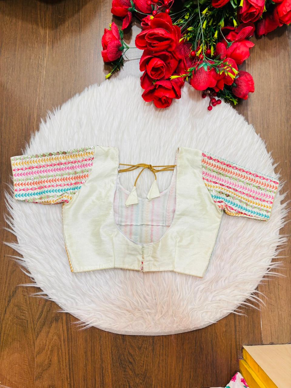 Rainbow Whisper Fancy Silk Blouse