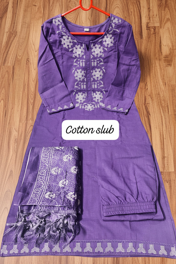 Mine In Every Moment Khadi Cotton Kurti Set