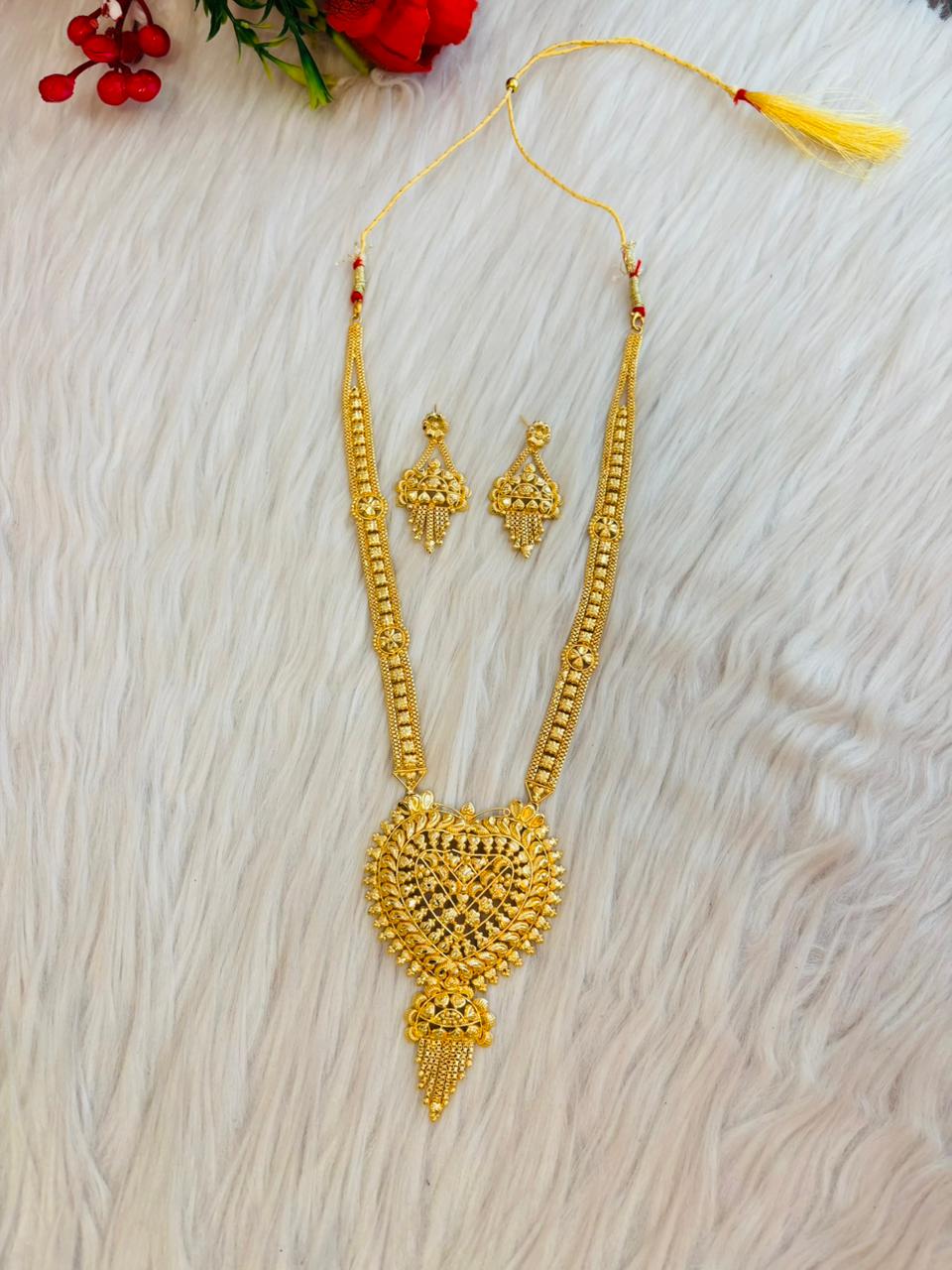 Sealed By The Heart-Necklace & Earring Set