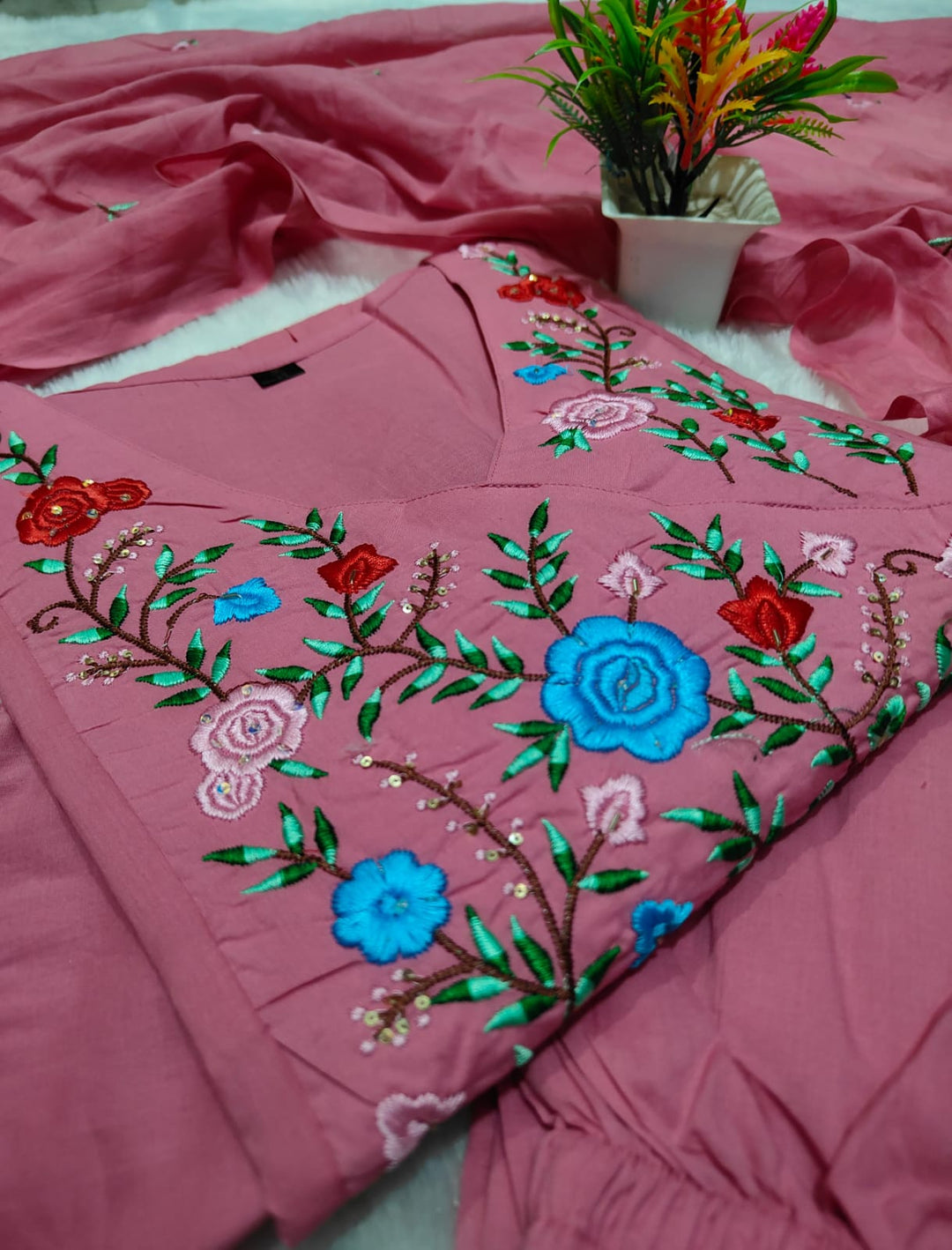 First Blush Cotton Kurti Set