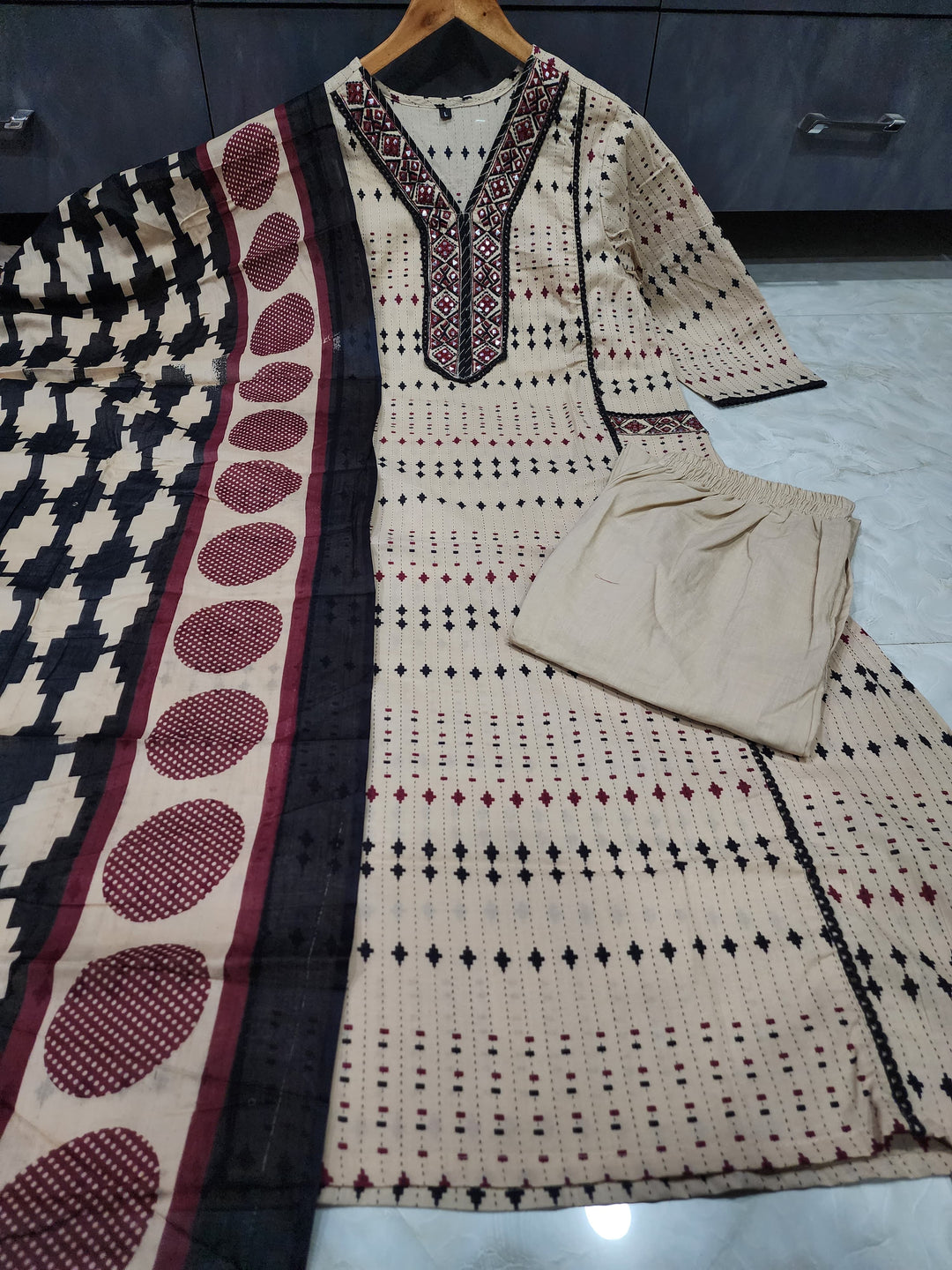 Rustic Romance Cotton Kurti Set