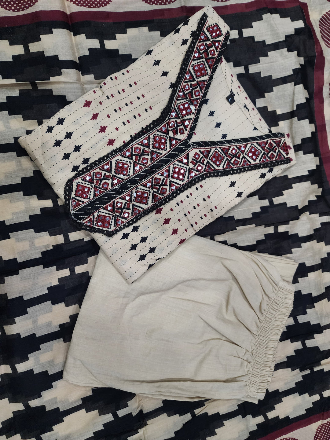 Rustic Romance Cotton Kurti Set