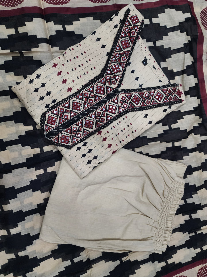 Rustic Romance Cotton Kurti Set