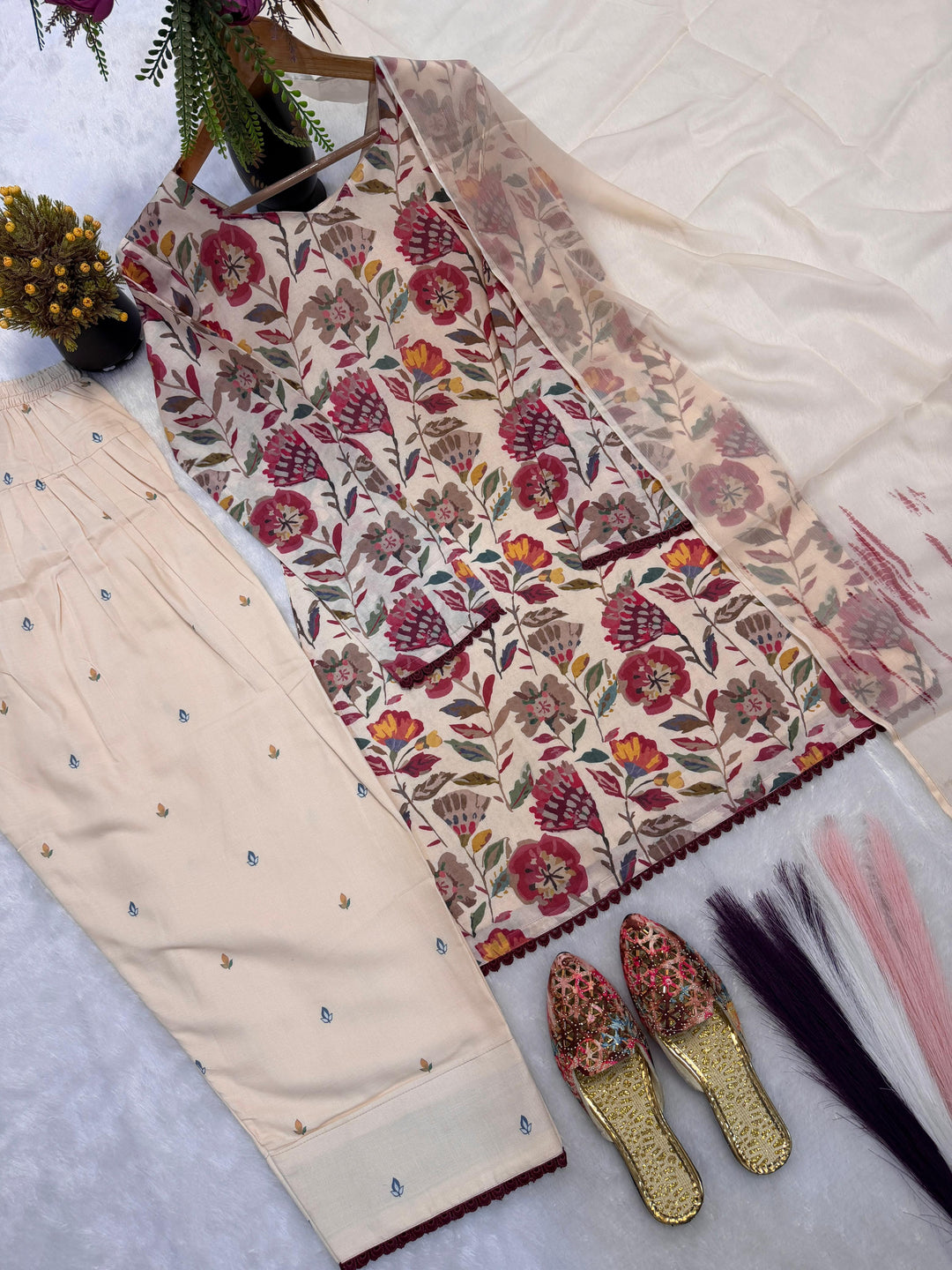 Letter of Elegance Designer Kurti Set