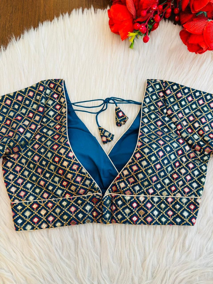 Wrapped In Drama Designer Blouse
