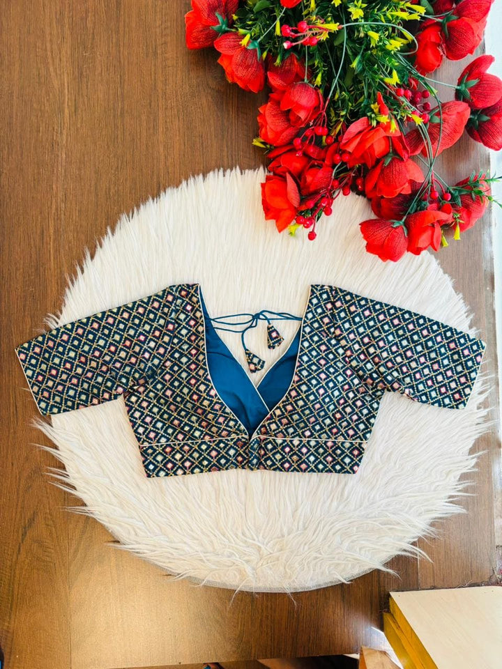 Wrapped In Drama Designer Blouse