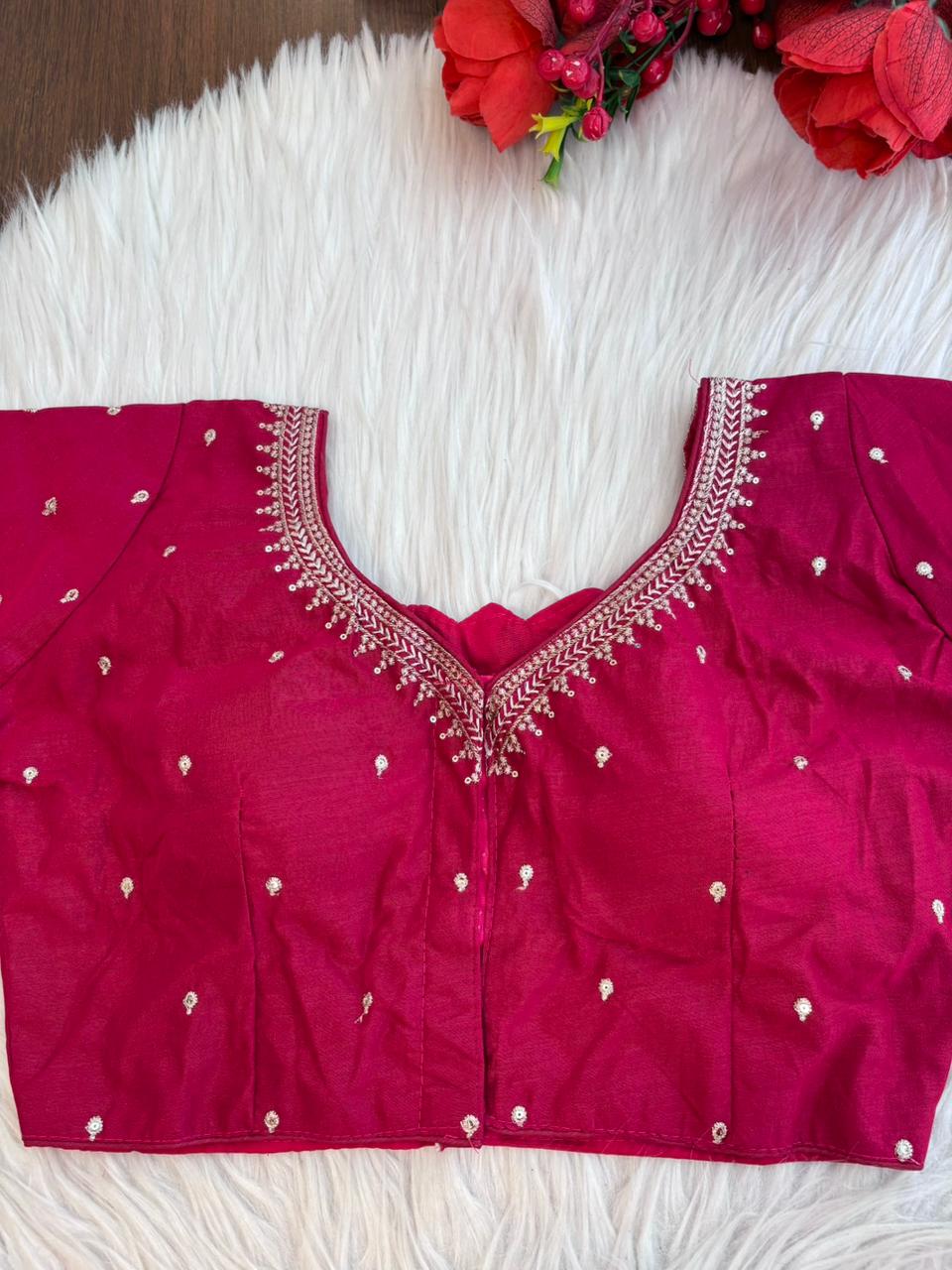Royal Radiance Designer Silk Blouse