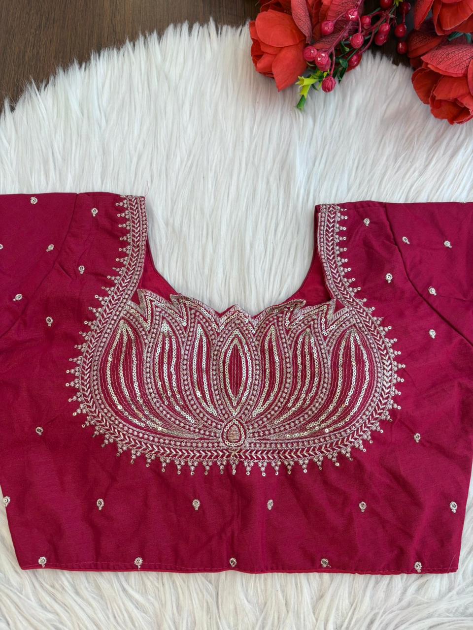 Royal Radiance Designer Silk Blouse