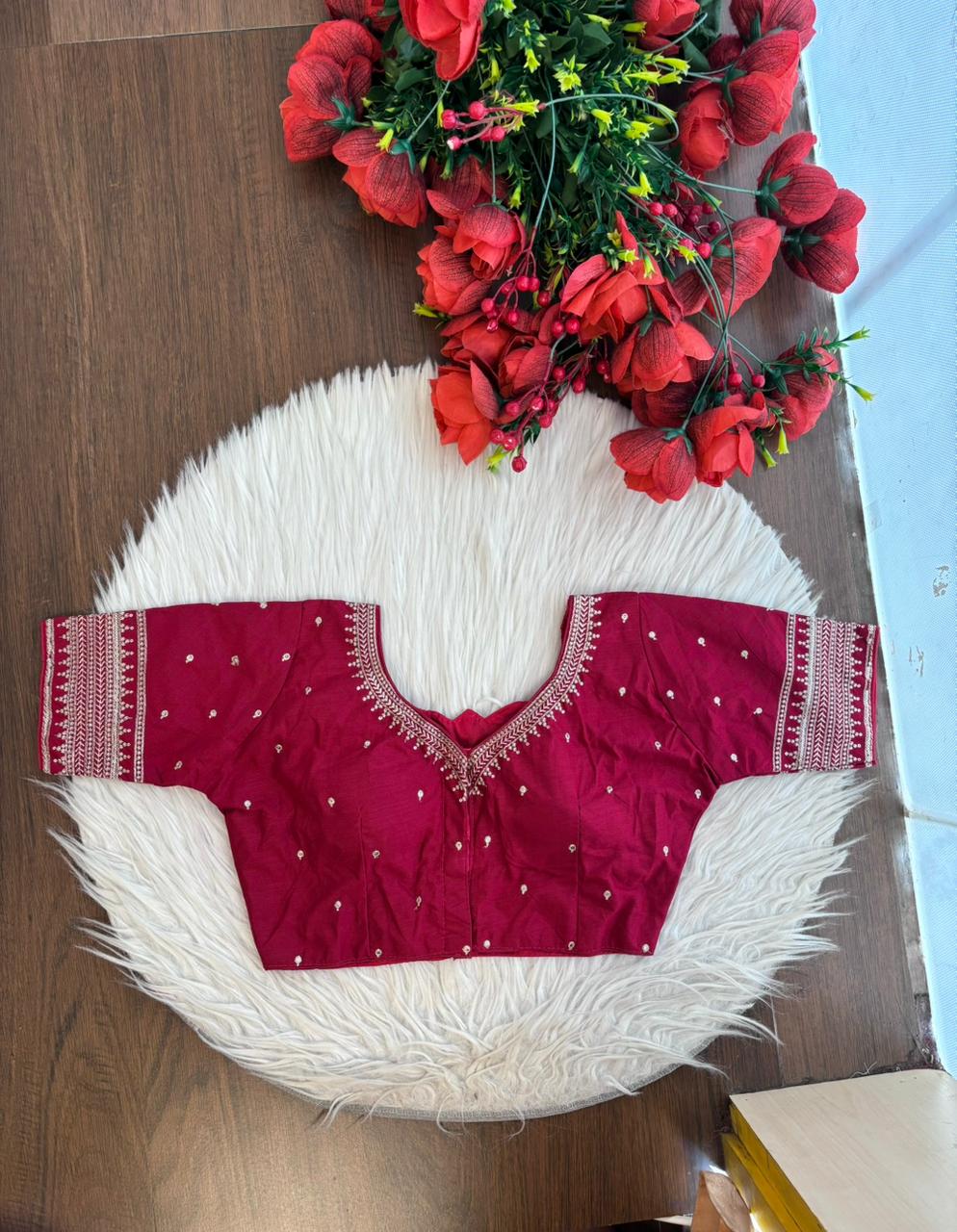 Royal Radiance Designer Silk Blouse