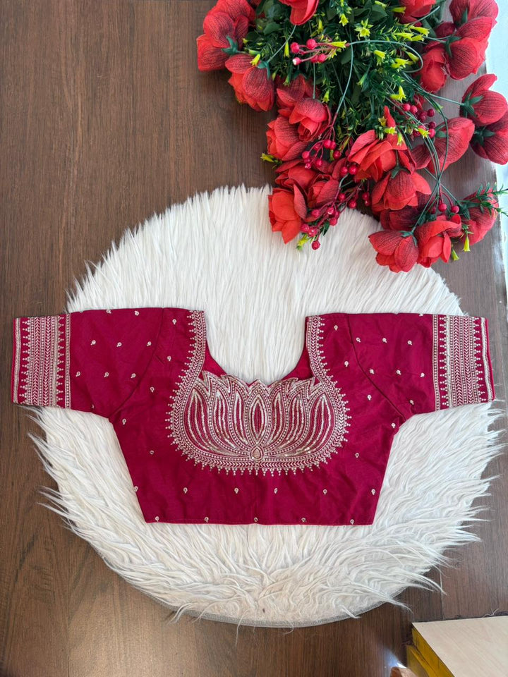 Royal Radiance Designer Silk Blouse